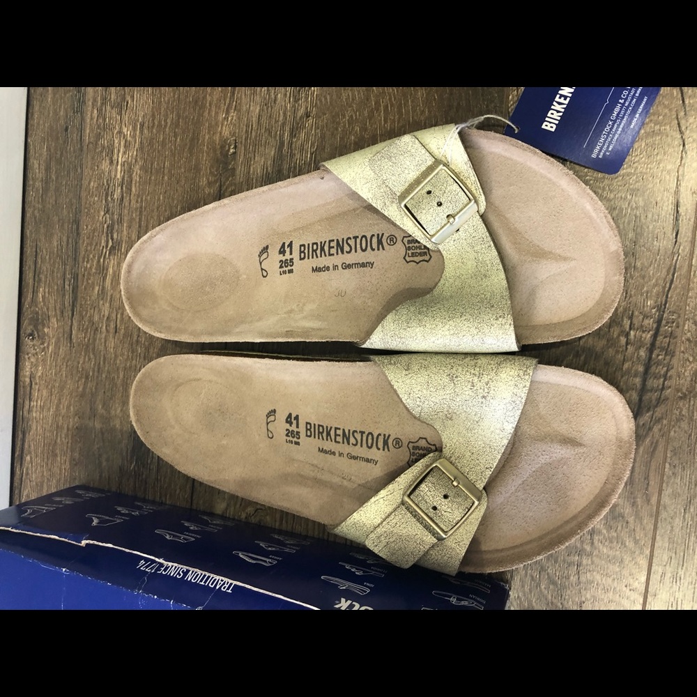 COPY - NEWBirkenstock Madrid washes metallic crea…